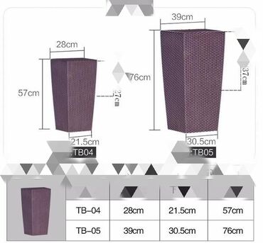 Горшки для растений: Продаю кашпо стильно, модно и креативно. в трёх цветах, отличного — 7