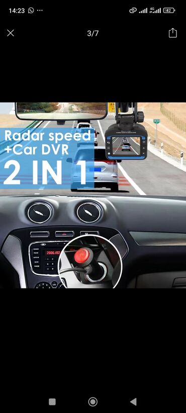 портер 2 кабина: AZ - Car Video Capture Жаңы, Маңдайкы айнегине, GPS жок, G-Sensor бар, Антирадар бар