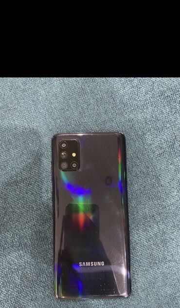 samsung galaxy s10: Samsung Galaxy A71, Б/у, 128 ГБ, цвет - Синий, 2 SIM