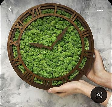 Часы для дома: Часы настенный часы декор для дома Часы с натуральным мхом эко часы at lalafo.kg — 2 Часы для дома: Часы настенный часы декор для дома Часы с натуральным мхом эко часы — 2