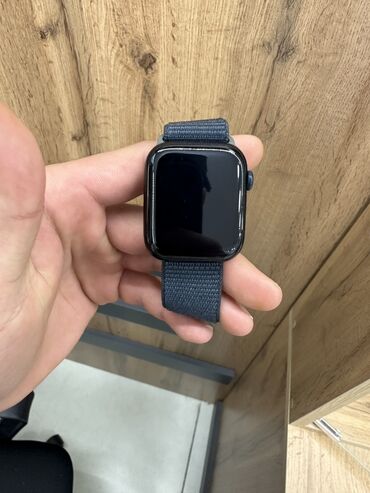 apple watch series 8 45mm: İşlənmiş, Smart saat, Apple, rəng - Qara