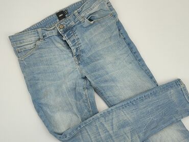 spodnie jeans w kwiaty: Asos, L (EU 40), condition - Good