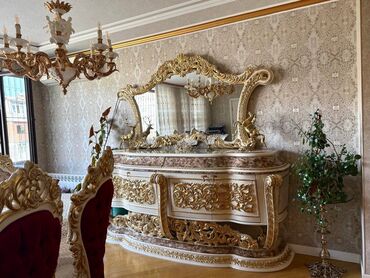 Qonaq otağı dəstləri: İşlənmiş, Masa və oturacaqlar, Jurnal masası, Servant, Türkiyə — 7