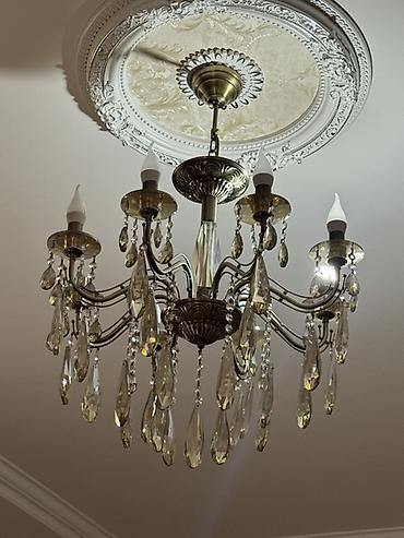lyüstr: Çılçıraq, 6 lampa, Metal — 1