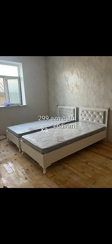 Məhsul: 2 ədəd tək nəfərlik çarpayı dəsti - Rəng: ağ - Stil: yumşaq