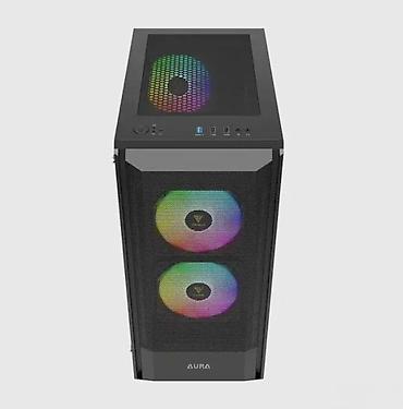 Ostali kompjuterski delovi: PC kućište AURA – midi tower sa ARGB hlađenjem - Prednja strana sa — 2