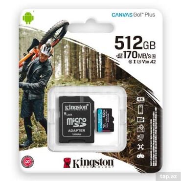 Kingston 512GB CANVAS Go! Plus 😊Tam təzə, qutusu acılmayıb