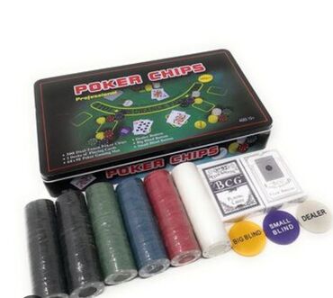 Kolleksiya kartları: Poker oyunu
500chips,xalça,2kart,
Bağlı məhsuldu, istifadə olunmayıb