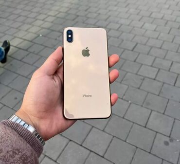 Apple iPhone: IPhone Xs Max, 256 GB, Qızılı, Zəmanət, Simsiz şarj, Face ID