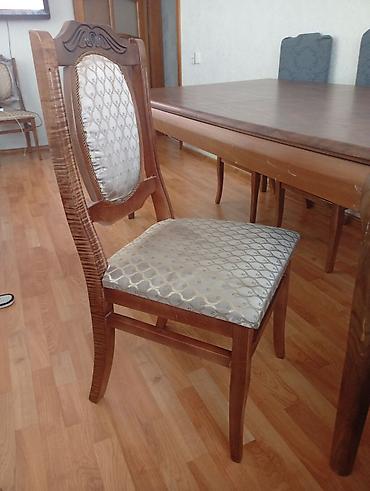 iyde agaci: Açılan yemək masası 6 oturacaq - Material: ağac (təbii ağac naxışlı — 4