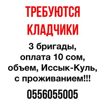 кирпич койгон усталар керек: Таш тизүүчулөр. 1-2-жылдык тажрыйба. 5/2