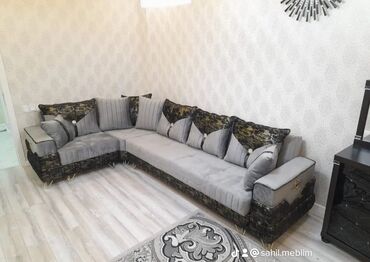 Divan və kreslo dəstləri: Künc divan, Pufik, Bazasız, Açılmayan — 21