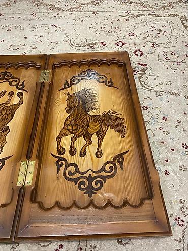 Шахматы: Шахматы, нарды, кара жыгач жаны, колго жасалган, шикарный для — 8