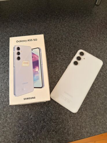 зарядное самсунг: Samsung Galaxy A55, 256 ГБ, цвет - Белый