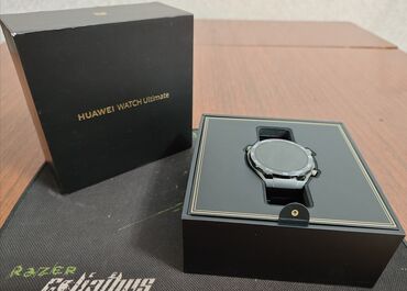 ремешок смарт часы: Huawei Watch Ultimate (Black) Премиальные смарт часы Состояние