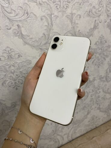 Apple iPhone: IPhone 11, 128 GB, Ağ, Face ID, Sənədlərlə