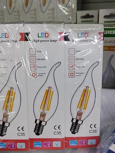 LED лампа C35 (свеча) - Тип: светодиодная «свеча» C35, прозрачная