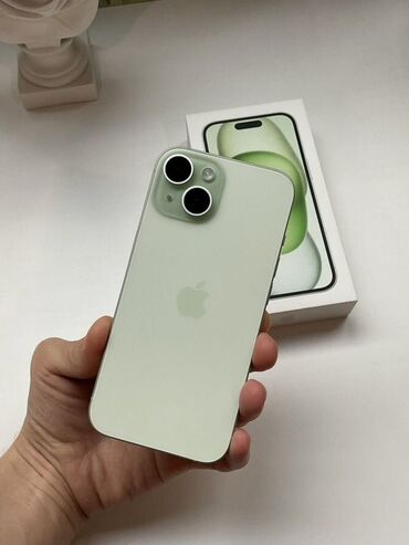 ноутбук купить бишкек: IPhone 15, Б/у, 128 ГБ, Зеленый, Коробка, 89 %