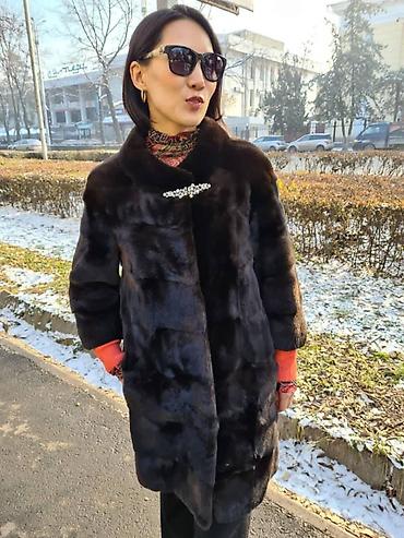 канадская норка: Шуба, Норка, По колено, M — 1