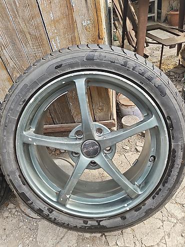 шина 225 55 r17 лето: Колеса в сборе 225 / 45 / R 17, Лето, Б/у, Комплект, Легковые, Литые, отверстий - 5 — 1