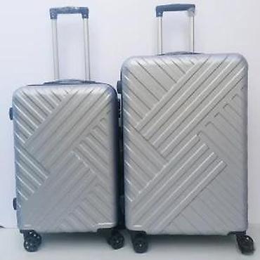 Putni koferi i torbe: Tvrdi kofer za putovanje – srebrni - Materijal: izdržljiva — 6