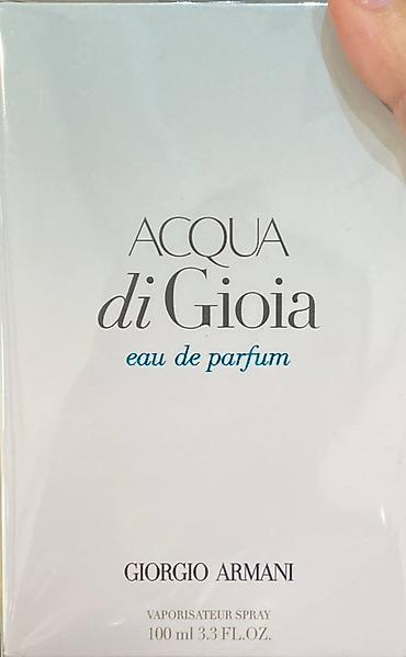 Gözəllik və sağlamlıq: Məhsul: Orijinal ətirlər (qutulu) 1) Giorgio Armani Acqua di Gioia — 1