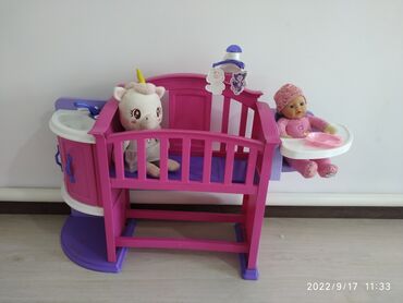детские игрушки в Кыргызстан | Игрушки: Кукла с кроватью