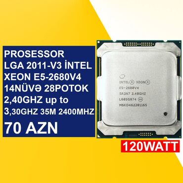 proçessor: Prosessor Intel Xeon E İntel Xeon E5-2680V4, İşlənmiş