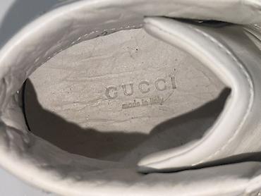 кеды gucci: Кроссовки, 36.5, Gucci, Б/у, цвет - Белый, Самовывоз, Бесплатная доставка — 7
