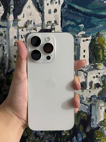 mini iphone: IPhone 15 Pro, Б/у, 256 ГБ, Белый, Чехол, 87 % — 2
