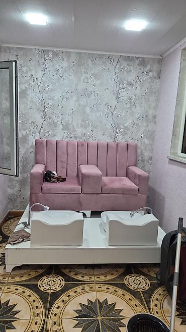 salon dolab: Pedikür üçün iki nəfərlik salon dəsti - Rahat, yumşaq parça ilə — 1