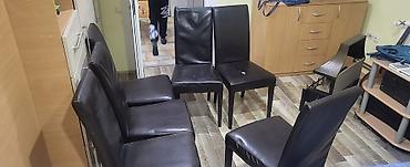 Stolice: Stolice 6 komada nekima je samo naslon utonuo moze da se sredi jedna — 6