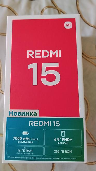 rədmi 15: Redmi 256 GB, rəng - Qara, Sensor — 5