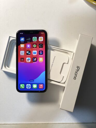 Apple iPhone: IPhone 11, Б/у, 128 ГБ, Jet Black, Чехол, Коробка, 77 %