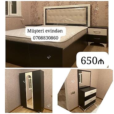 zırpaket adları: Yataq otağı mebel dəsti - Rəng: qara-ağ kombinasiya - Dəst tərkibi — 1