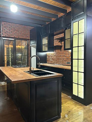 Sifarişlə mətbəx mebeli: Sifarişlə mətbəx dəsti, Özü çəkən petlələr, MDF, Kredit var, Pulsuz çatdırılma — 8