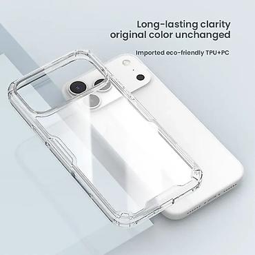 Maske i futrole za telefone: Futrola NILLKIN Nature Pro za iPhone 17 Pro Max (6.9) bela. Uz brzu — 5