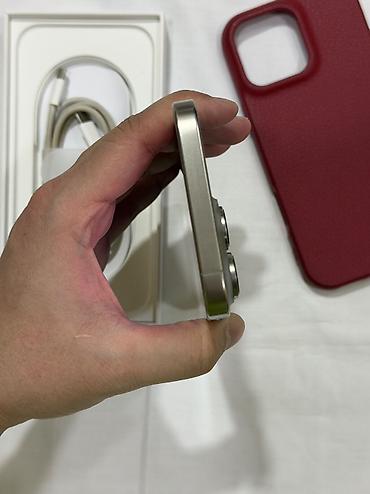 Apple iPhone: IPhone 16 Pro Max, Б/у, 256 ГБ, Natural Titanium, Зарядное устройство, Чехол, Кабель, 99 % — 4