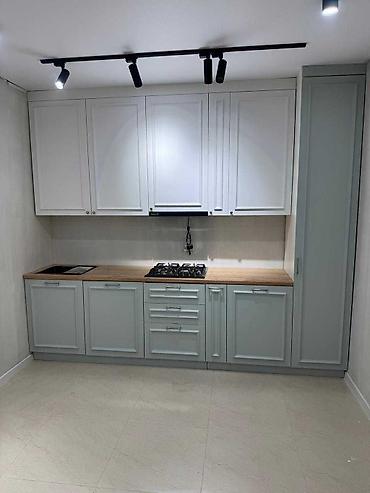 Кухонные гарнитуры: Кухонный гарнитур, цвет - Серый, МДФ — 13