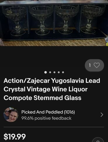 Čaše: Case kristal Zajecar za vino iz 70ih. Case komada 4 u ceni,pun — 3