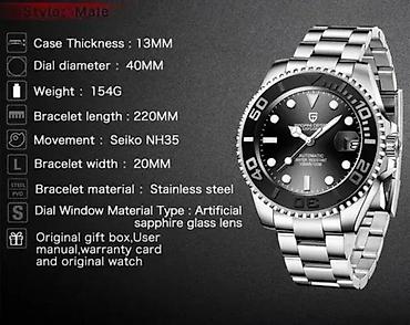 Ručni satovi: PAGANI DESIGN PD-1651 - Rolex YACHT MASTER Homage Potpuno nov muški — 6