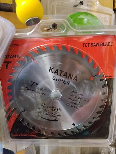 Пильный диск Katana Super TCT 7" - Диаметр: 180 мм (7") - Посадочное at lalafo.kg Пильный диск Katana Super TCT 7" - Диаметр: 180 мм (7") - Посадочное