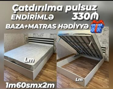 Çarpayılar: Yeni, İkinəfərlik çarpayı, Bazasız, Matras ilə, Siyirməsiz, Azərbaycan — 22