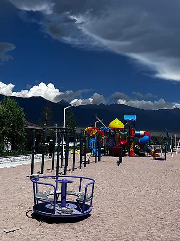 Иссык-Куль 2026: Коттедж, Palm Beach ЦО Palm Beach, Чок-Тал, Детская площадка, Охраняемая территория, Парковка, стоянка — 12