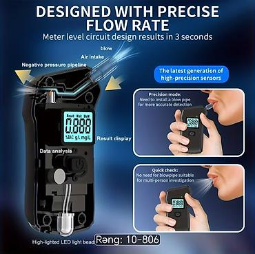 Алкотестеры: Portativ alkoqol ölçən cihaz (breathalyzer). Cihaz nəfəs vasitəsilə — 1
