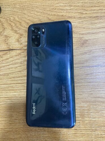 xiaomi redmi note 10: Xiaomi Redmi Note 10, 64 GB, rəng - Göy, 
 İki sim kartlı, Barmaq izi, Face ID