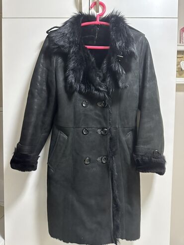 чёрное платье размер 50 52: Дубленка, Классическая модель, Турция, Длинная модель, S