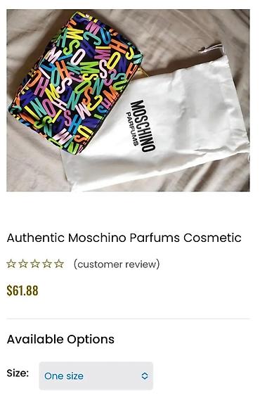 orginal canta: Косметичка Moschino. Оригинал. Новая. Можно носить как клатч. Размер — 8