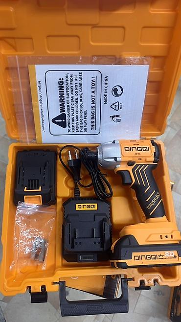 газовый клуч: Аккумуляторный ударный винтовёрт DINGQI Brushless в кейсе. Компактный — 2