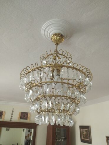 Lent lampalar: Çılçıraq, 3 lampa, Xrustal